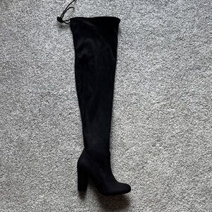 Journee Collection Black Over-the-Knee Boots